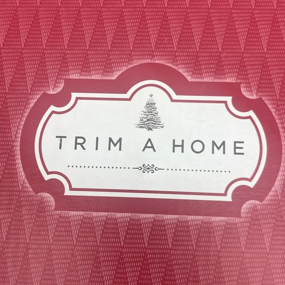 Kmart Vintage Trim a Home Fabric Star Snowflake Tree Topper Blue
